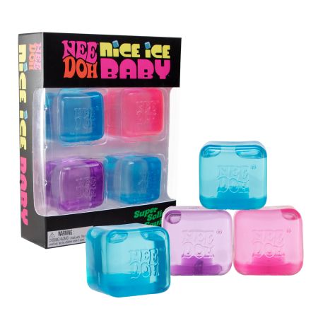 Schylling Teenie NeeDoh Nice Ice Baby Set of 4 Pcs 3+ Years
