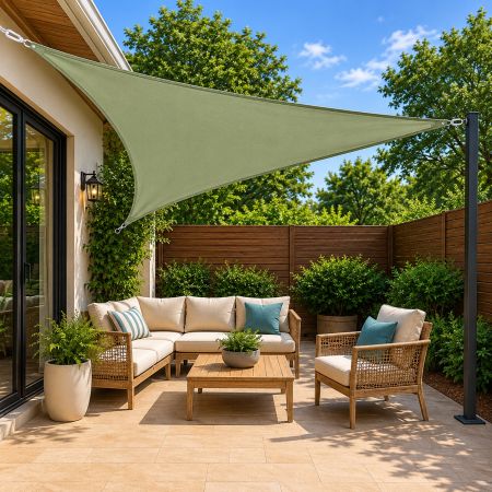 Triangular Shade Sail Canopy Teal 300 x 300 x 300 CM 
