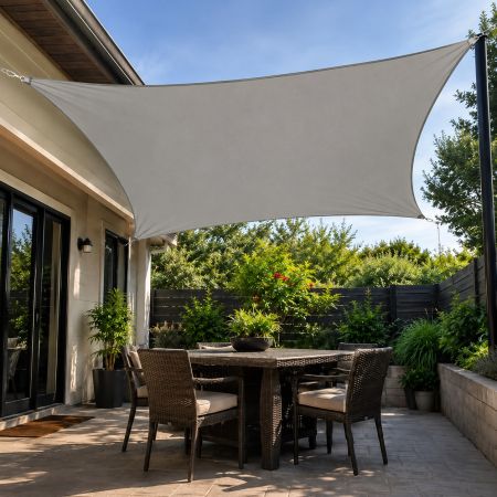 Square Shade Sail Canopy Grey 290 x 290 CM
