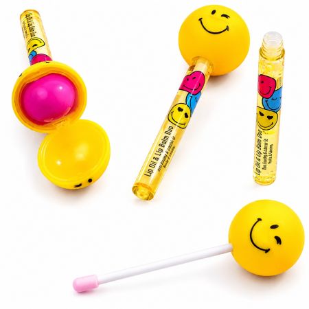 Smiley World Lip Oil & Lip Balm Duo Bubblegum Fragranced