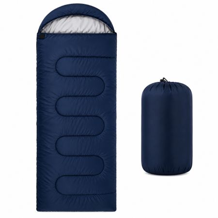Sleeping Bag with Compression Sack 240 x 70 cm - Black