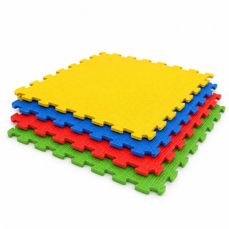 Plain Foam Eva Floor Mat Multicolor Set Of 4 Pcs 60 x 60 cm Each
