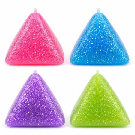 Pyramid Glitter Squish Stress Relief Toy Assorted 3+ Years