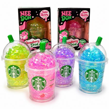 Glitter Mini Slush Cup Squishy Toy Assorted 1 Pc 3+ Years
