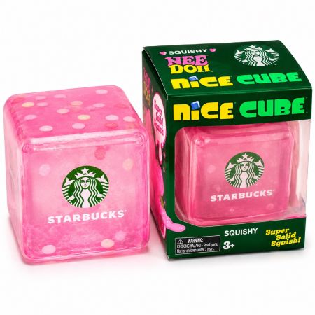Glitter Sensory Squishy Cube Pink 3+ Years