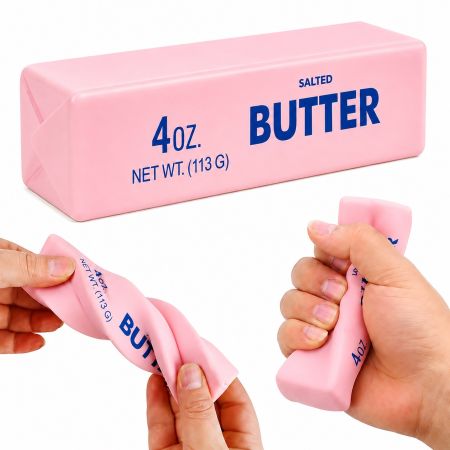 4oz Butter Stick Squishy Toy Pink 3+ Years