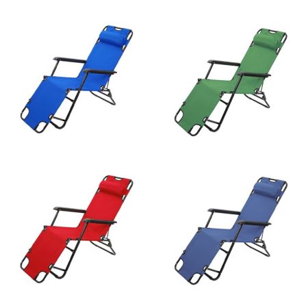 2 in 1 Outdoor Folding Lounge Chair 9+ Years - Blue