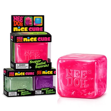 Schylling NeeDoh Nice Cube Super Solid Squishy Assorted 1 Pc 3+ Years
