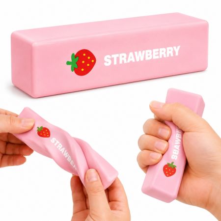 Strawberry Fragranced Butter Stick Squishy Toy 3+ Years