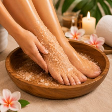 Walk Into Summer Package: 40-Minute Relaxing Massage, Refreshing Foot Scrub & Pedicure