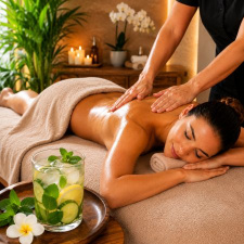 30 Min Full Body Swedish Massage With Refreshing Detox Drink 