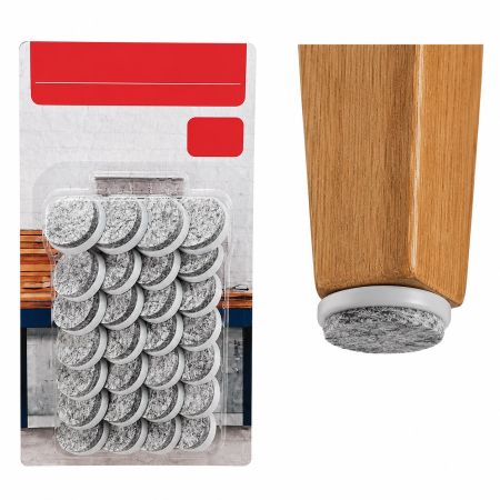 Floor Protectors for Chairs & Furniture Legs 28 Pcs - Grey