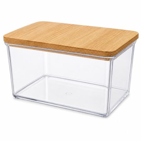 Everyday Living Clear Storage Container with Bamboo Lid 550 ml