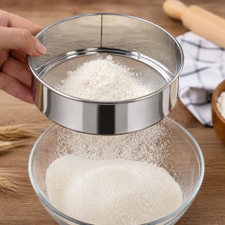 Stainless Steel Flour Strainer Fine Mesh Sieve - Diam 15 cm