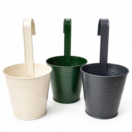 Parkside Metal Mini Hanging Plant Pot Diam.13 x H 27 cm