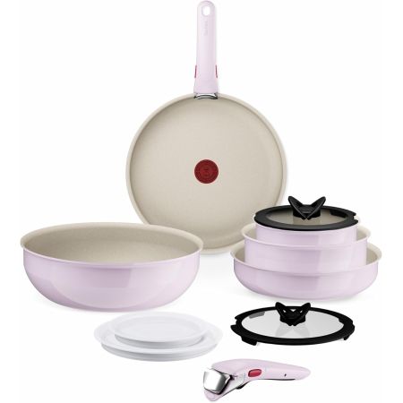 Tefal Ingenio G6 Serenity Pink Clay Set Of 11 Pcs