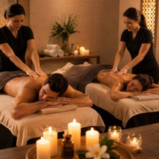 55 min Couples Full Body Swedish Oil Massage 