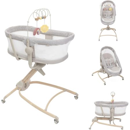 Chicco Baby Hug 4-in-1 Armonia Crib, Lounger, High Chair & Table Chair Scandinavian 0-3 Years
