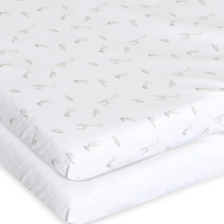 Chicco Next2Me Up&Down Forever Cotton Crib Sheets Set Of 2 Pcs 110 x 58 cm