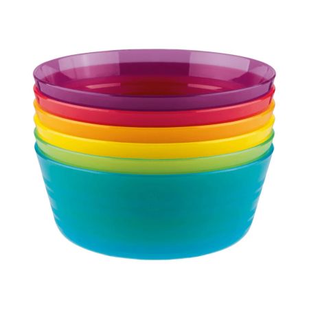 Crivit Reusable Plastic Bowls Set Of 6 Pcs Diam. 12 cm