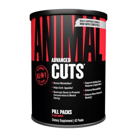 Universal Nutrition Animal Advanced Cuts All-in-One Fat Burner Pill Packs - 42 Packs