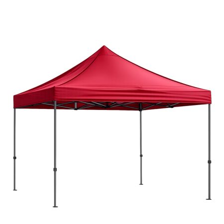 Red 700D Polyester Pop-Up Canopy Tent 300 x 450 CM 12+ Years