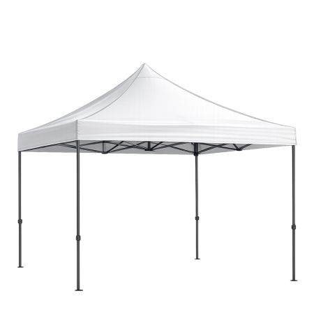 White 700D Polyester Pop-Up Canopy Tent 300 x 450 CM 12+ Years