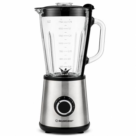 Silvercrest Blender & Ice Crusher 1.75L 600W with 5 Speeds & Pulse Function