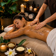 30 Min Full Body Organic Scrub Massage For Ladies