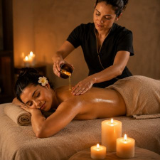 50 min Candle Massage For Ladies 