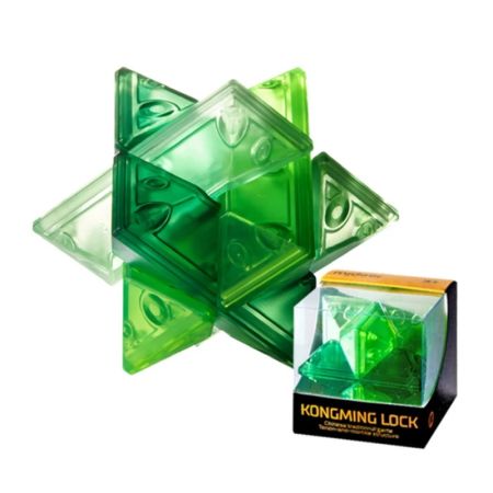 Mideer Neon Space Kongming Lock: Hexagonal Gem 6 Pieces 3+ Years - 7.29 x 7.29 x 7.29 cm