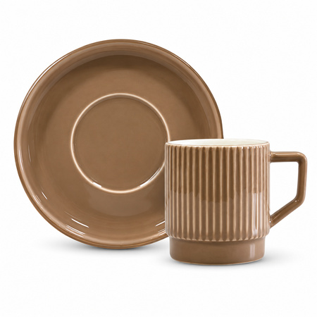 Dorsch Chateau Brown Coffee Cup Set - 12 Pieces