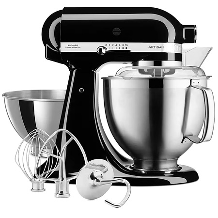 KitchenAid 4.8 L Artisan Tilt-Head Stand Mixer - 300 W - Onyx Black