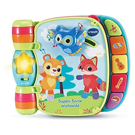 Vtech Super Enchanted Book Of Baby Blue Darlings Interactive Book French Version - 6+ Months