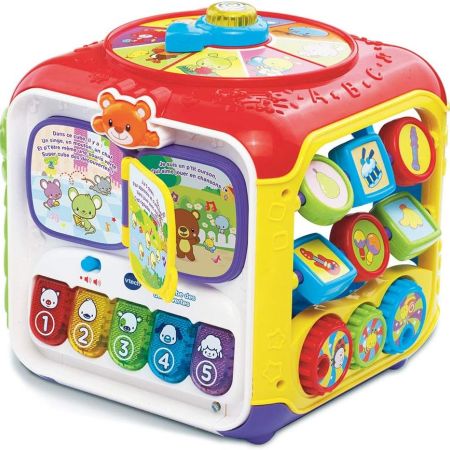 Vtech Sort & Discover Activity Cube French - Red/Yellow