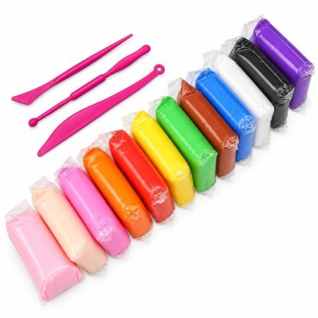 Super Light DIY Air Clay Set Of 12 Pcs With Tools 5+ Years