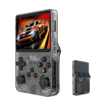 Game Console R36S Pro Retro Handheld Game Console 3.5 inch IPS 18,000+ Games 64GB, Linux OS - Black 6+ Years