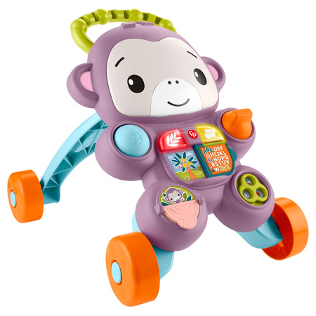 Fisher-Price Learn With Me Purple Monkey Walker - 6+ Months