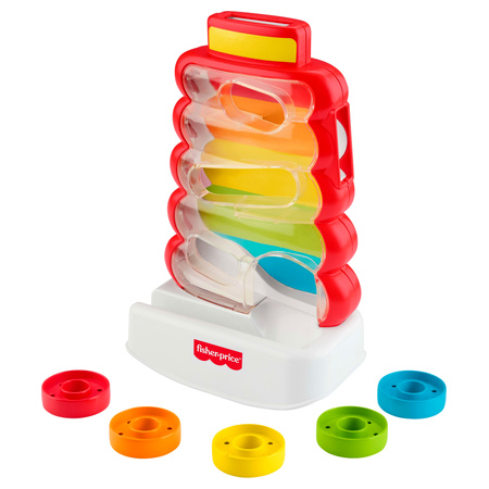 Fisher-Price Drop Through Rock-A-Stack with 5 Coins - 6+ Months