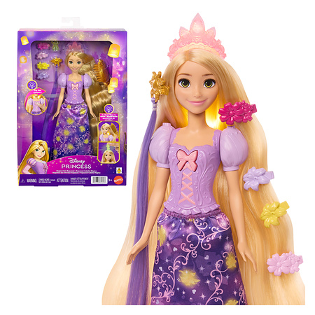 Disney Princess Magical Hair Rapunzel Light-Up Fashion Doll with Pascal & Accessories - 3+ Years