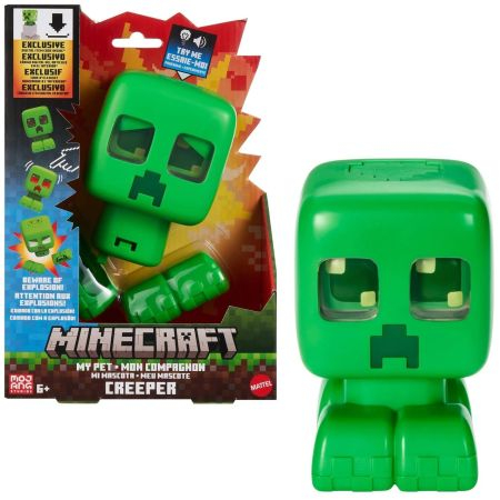 Minecraft My Pet Creeper Interactive Figure with Lights, Sounds & Explosion Effect - 6+ Years