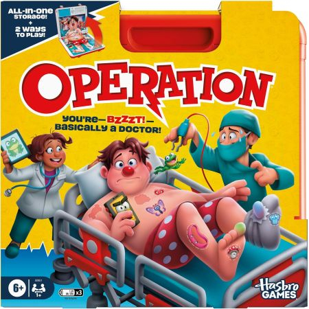 Hasbro Operation Electronic Skill Game - English - 6+ Years