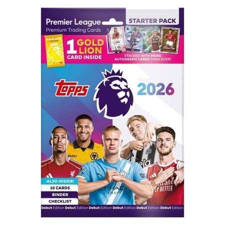 Topps Premier League 2025/26 Trading Cards Starter Pack - 6+ Years