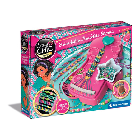 Clementoni Friendship Bracelets Mania Kit - English - 38.5 x 28.5 x 7.8 cm - 7+ Years