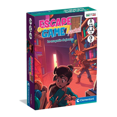Clementoni Escape Game Toy Store - French - 11.2 x 15.6 x 3.2 cm - 7+ Years