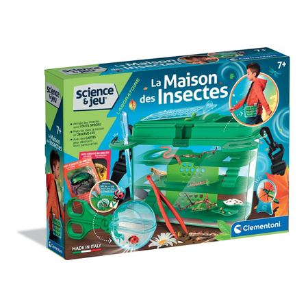 Clementoni Insect House Science Kit - French - 35 x 26 x 7 cm - 7+ Years