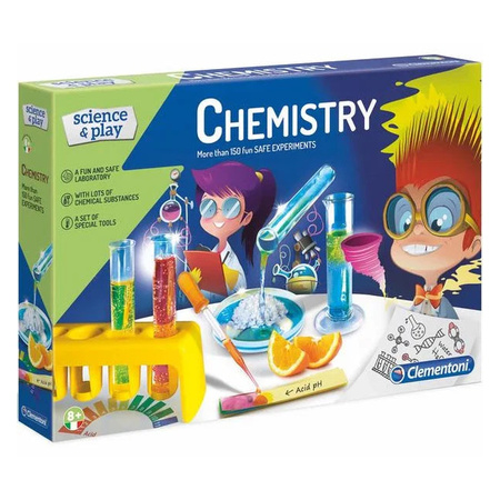Clementoni Chemistry Lab with 150 Experiments - English - 53 x 36 x 9 cm - 6+ Years