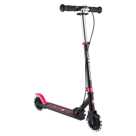 Globber Flow Element Junior Lights Scooter - Black / Pink - 68.6 x 35.6 x 78.7 cm - Age 3+ Years