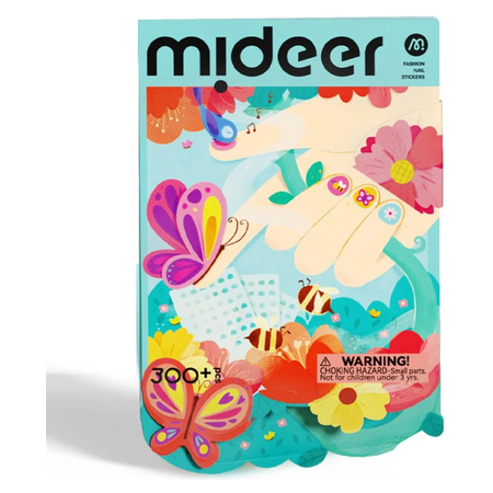 Mideer Fashion Nail Stickers  Garden Gathering, 300 Stickers  3+ Years