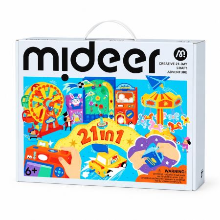 Mideer Creative 21-Day Craft Adventure  21-in-1 Toy-Making Kit  6+ Years
